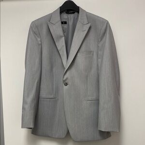 Men's gray suit jacket and vest